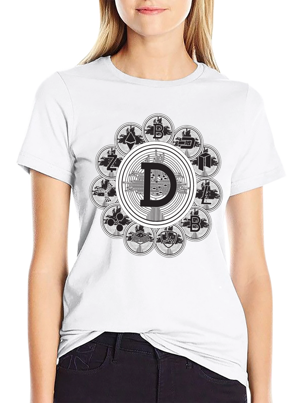 Crypto Coin Black T-Shirt