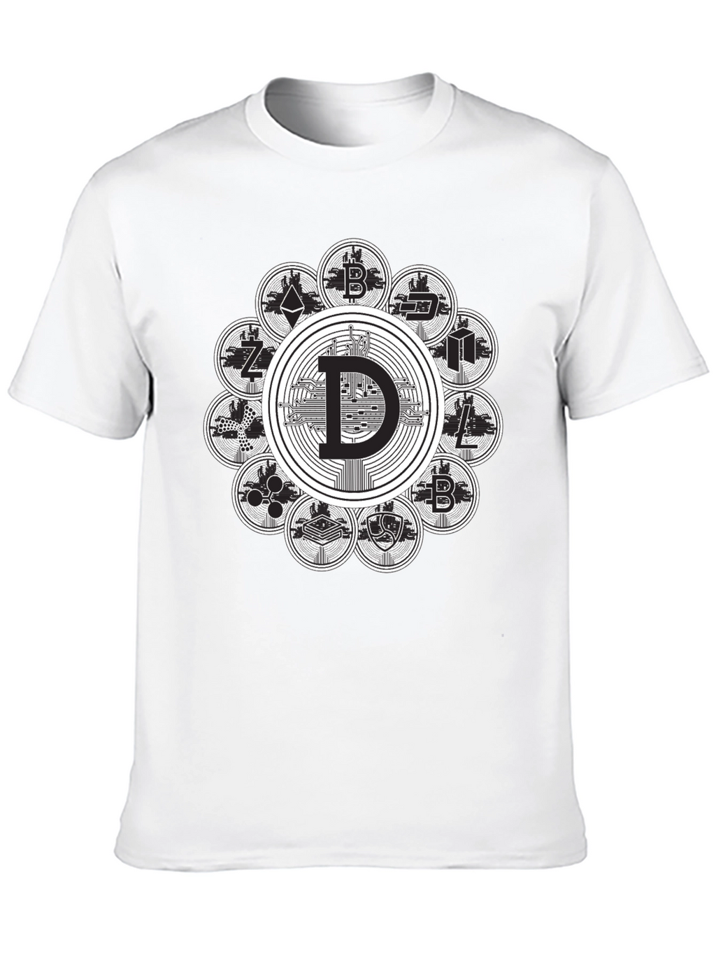 Crypto Coin Black T-Shirt