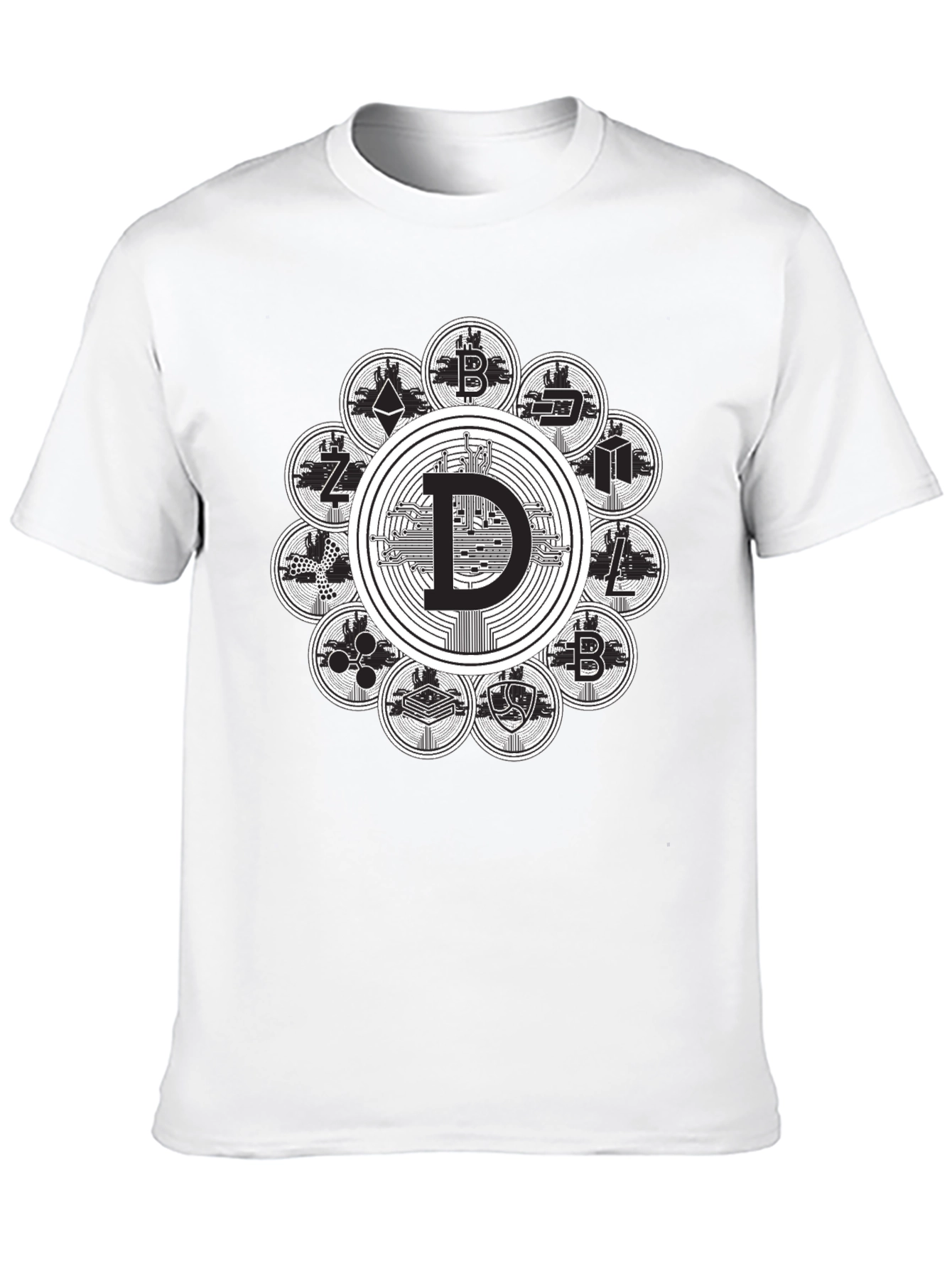 Crypto Coin Black T-Shirt