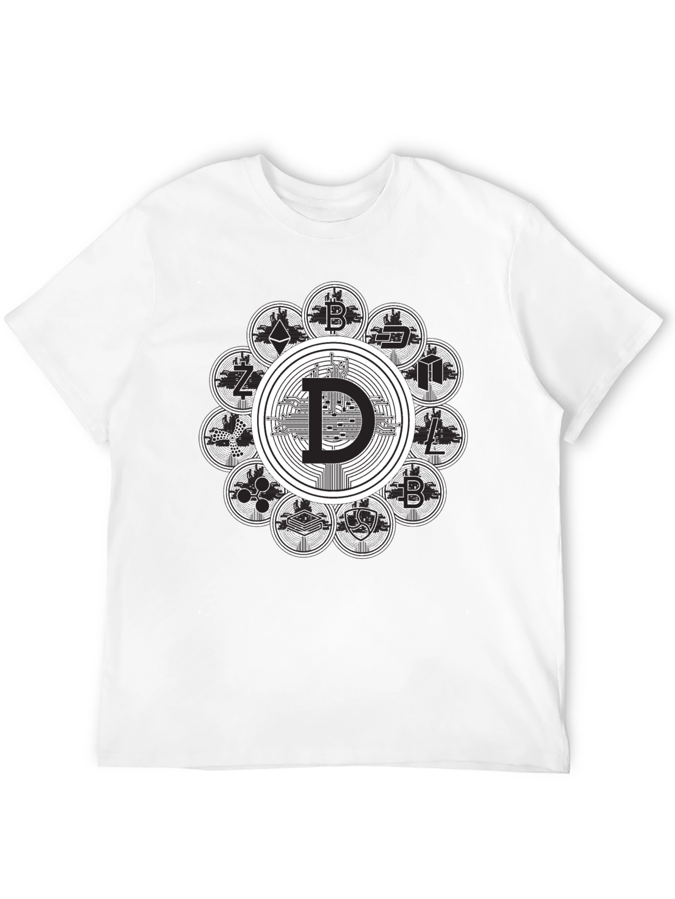 Crypto Coin Black T-Shirt