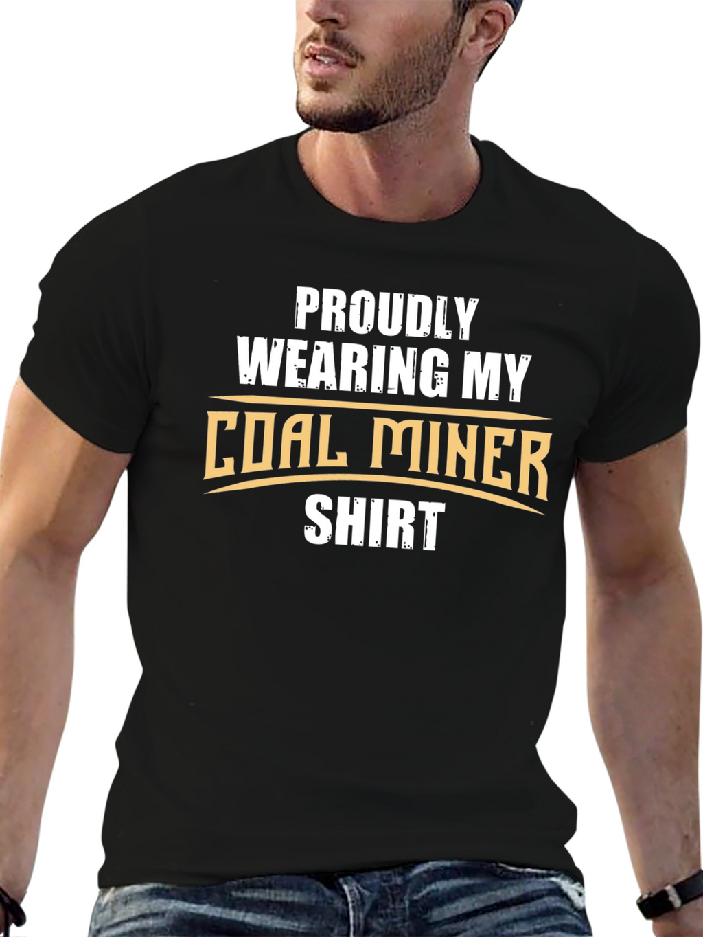 Proud Coal Miner Shirt - Black Graphic Tee
