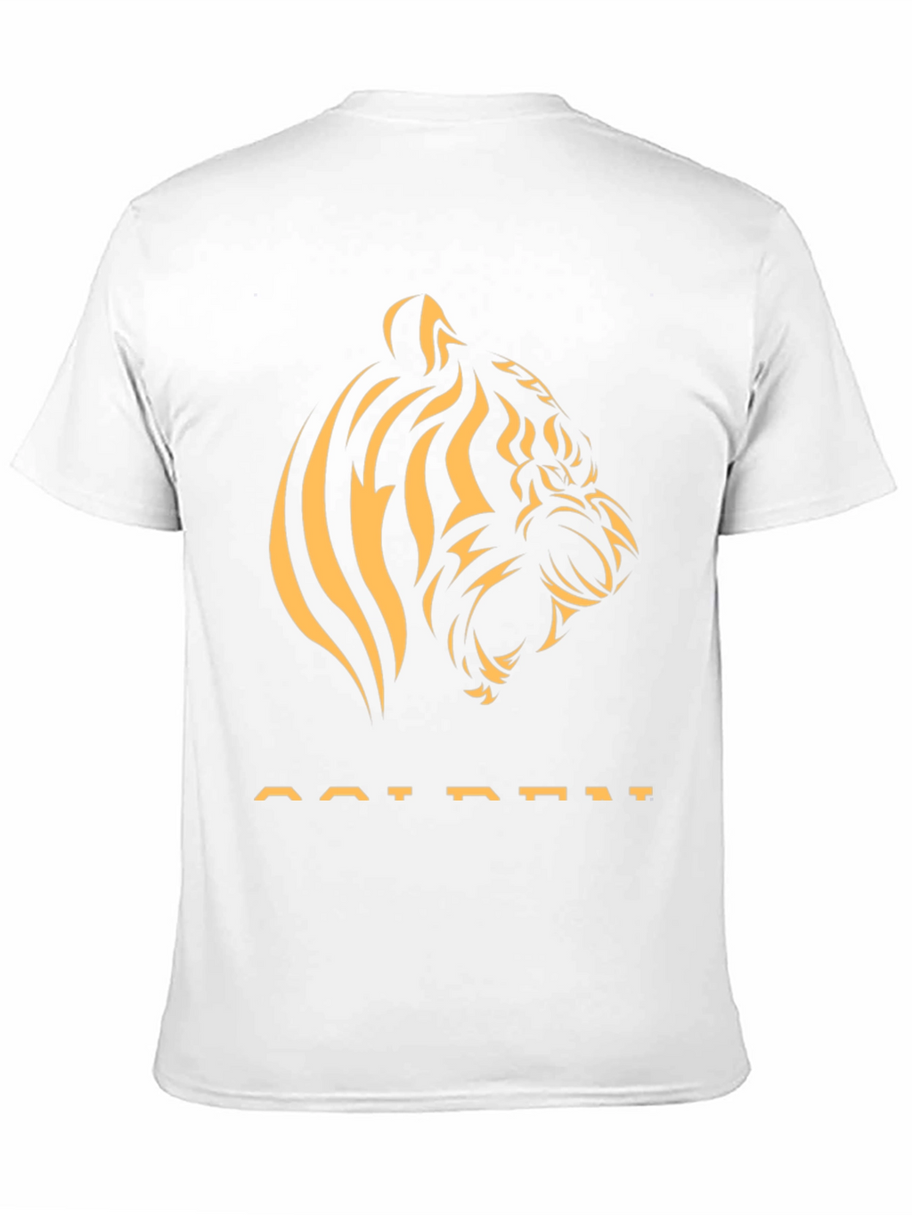 Golden Tiger Graphic Tee - Stylish Black T-Shirt