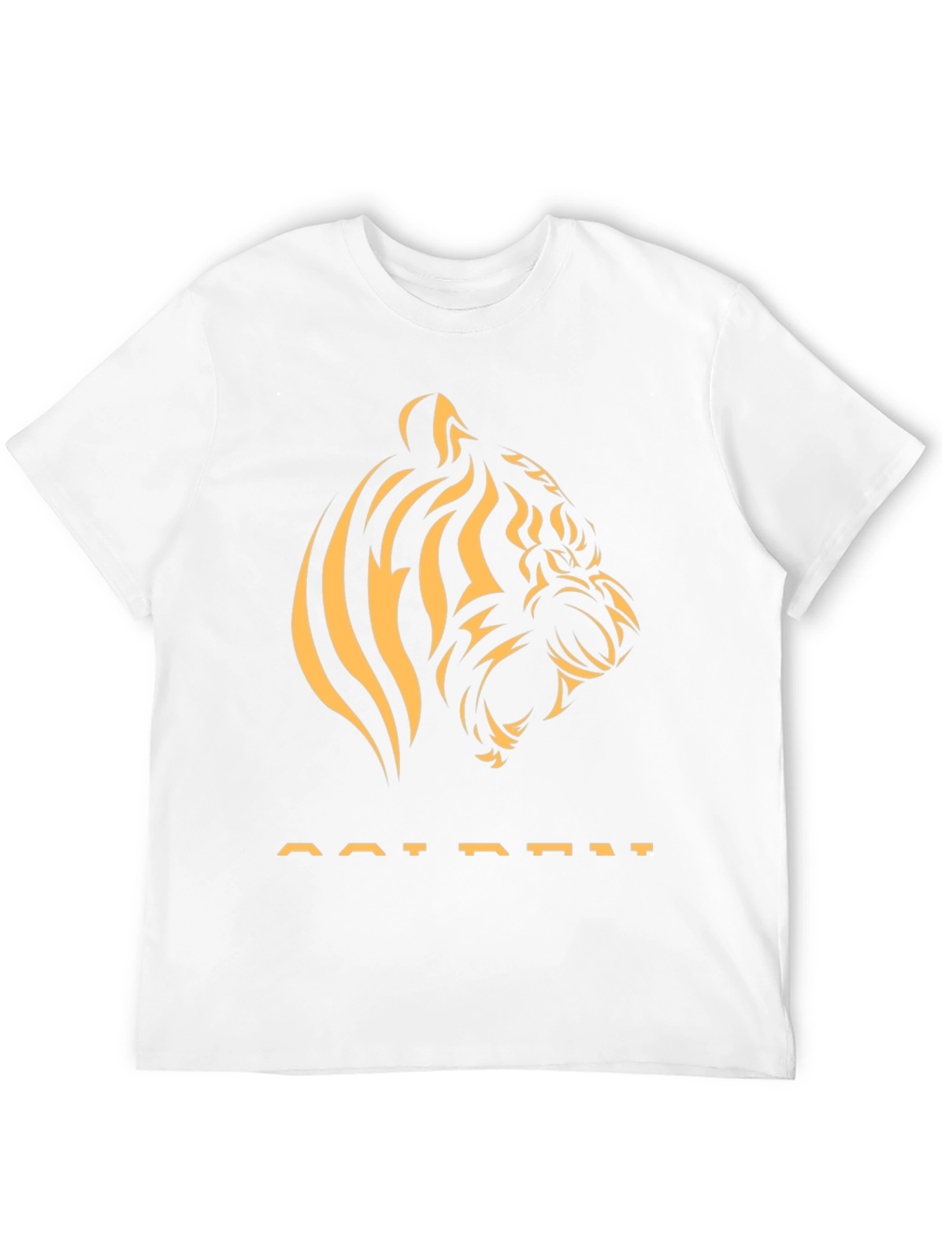 Golden Tiger Graphic Tee - Stylish Black T-Shirt