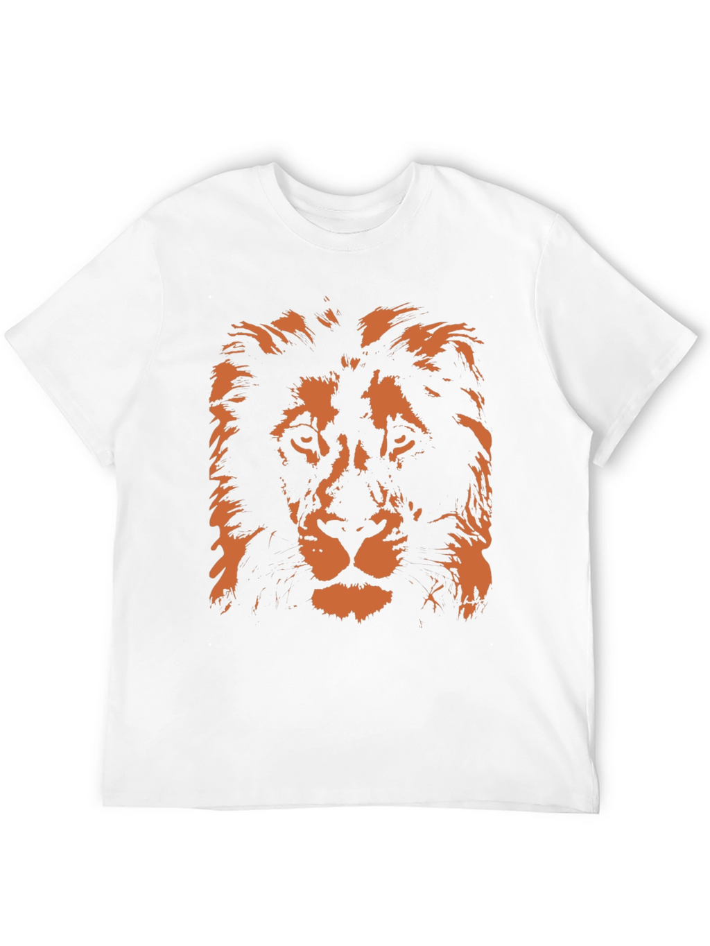 Lion Graphic Print Mens Black T-Shirt