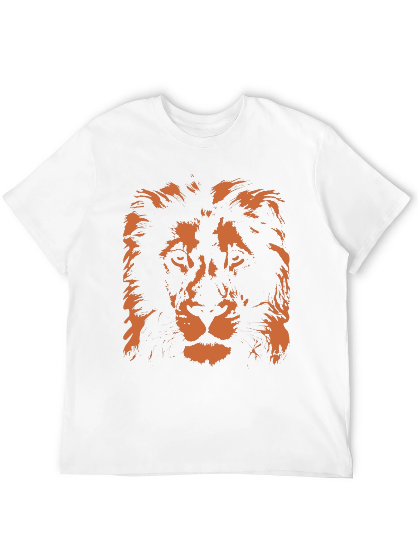 Lion Graphic Print Mens Black T-Shirt