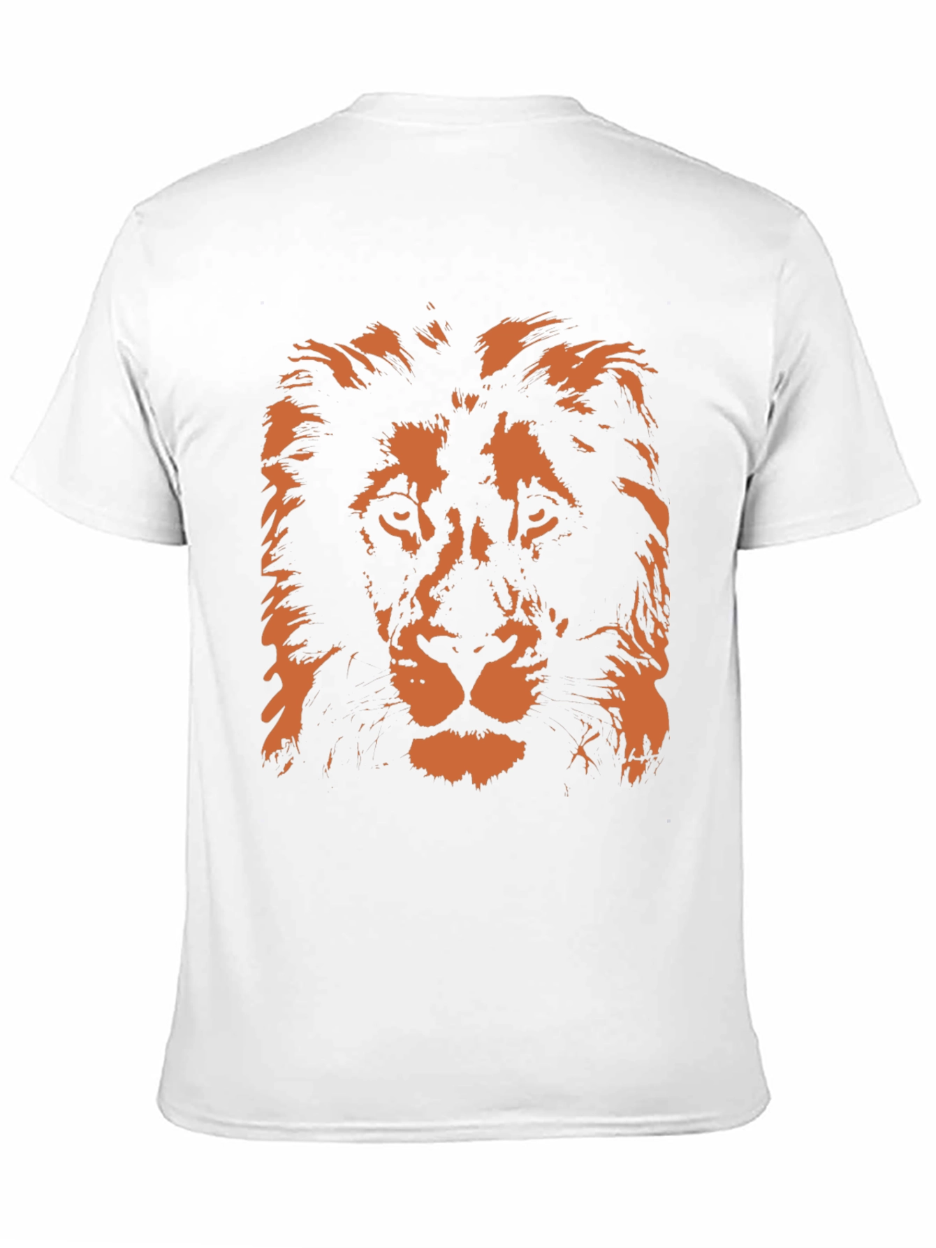 Lion Graphic Print Mens Black T-Shirt