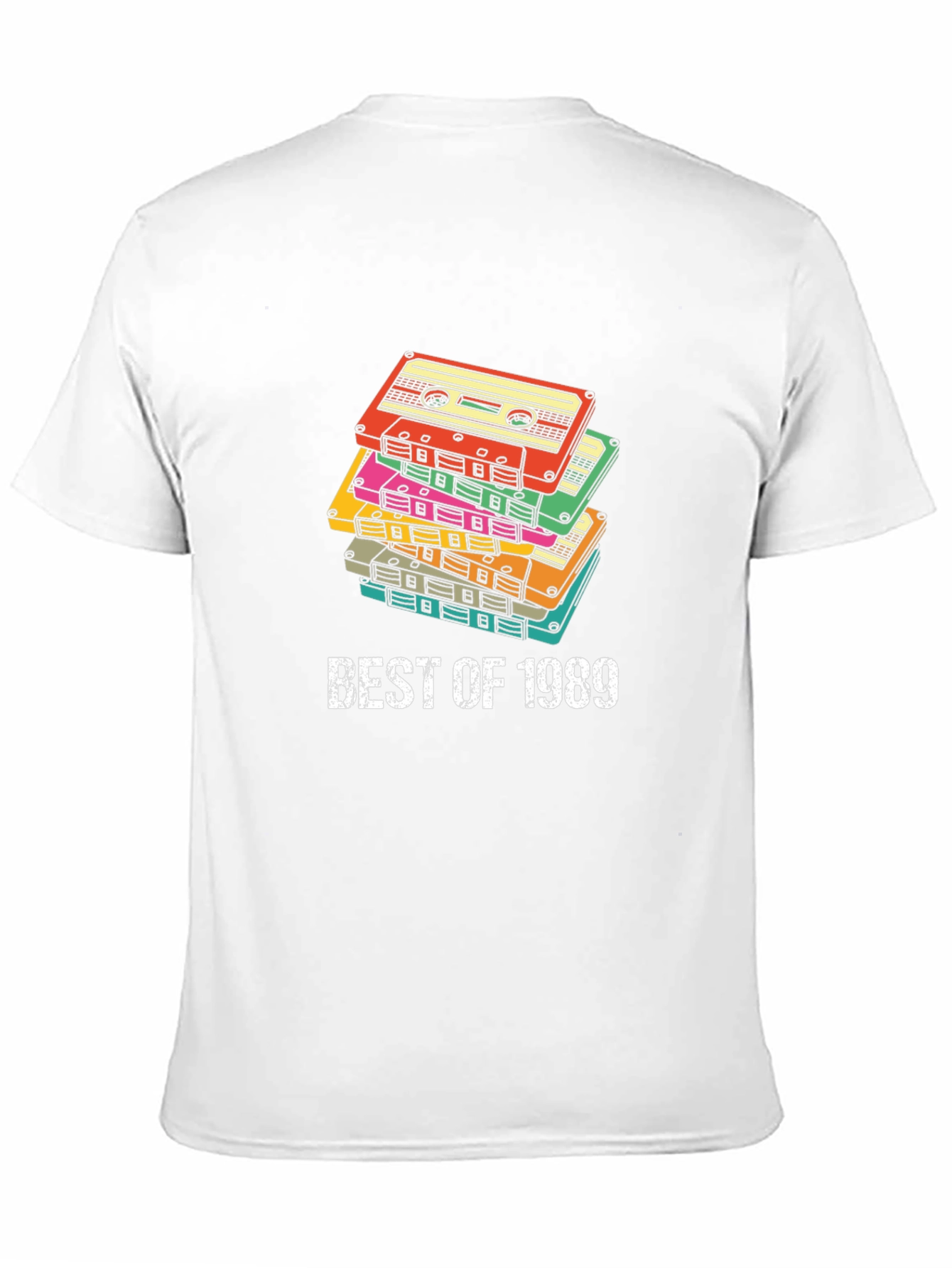 Best of 1989 Cassette Tape Stack Graphic Tee