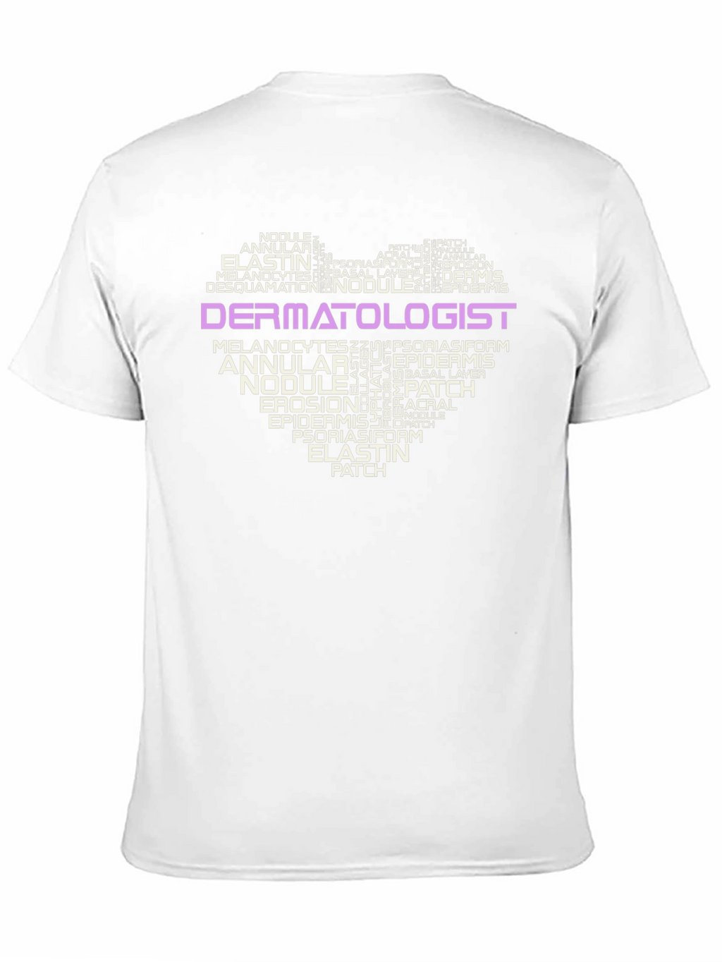 Dermatologist Word Art Heart T-Shirt