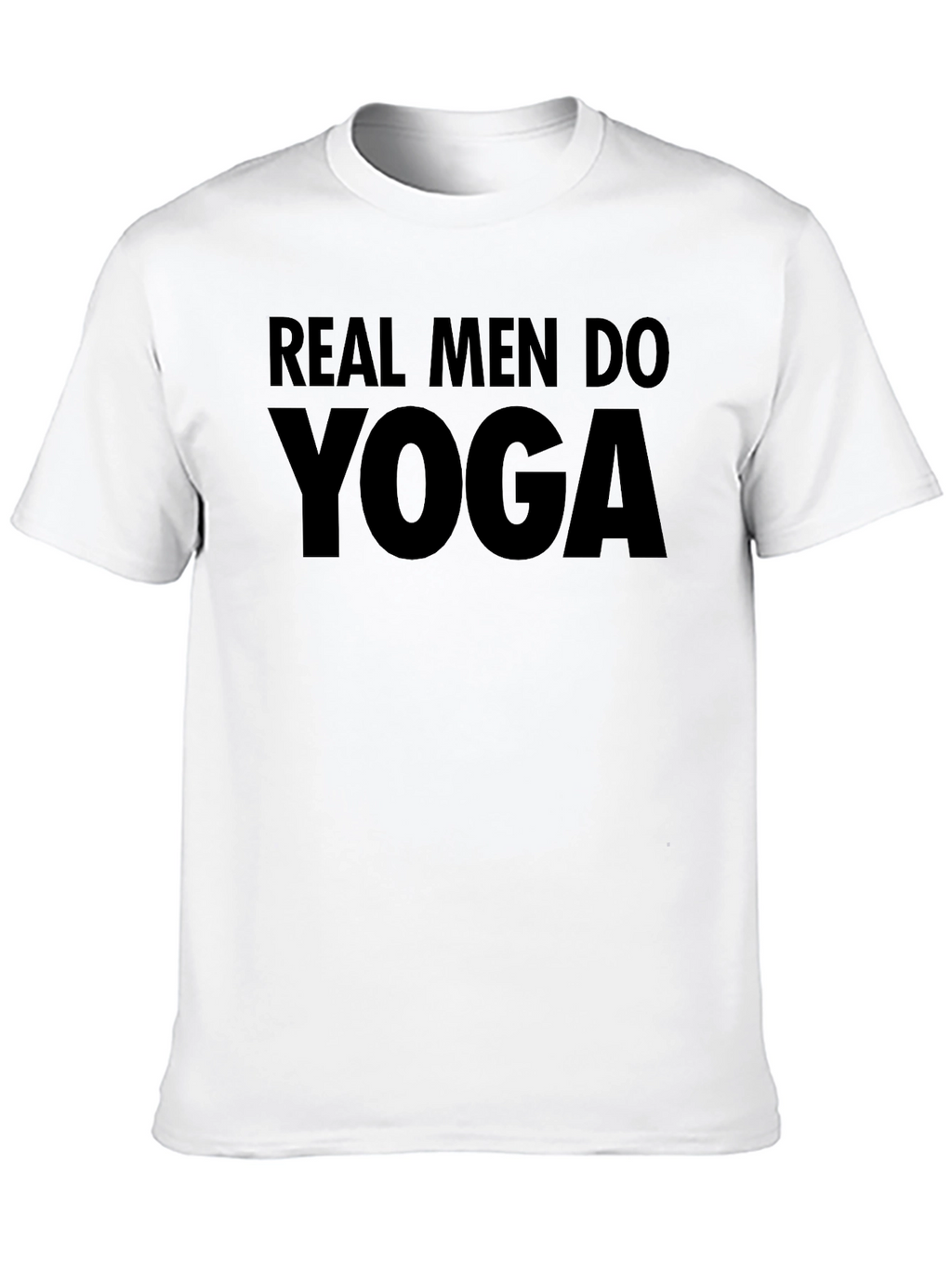 Real Men Do Yoga Black T-Shirt