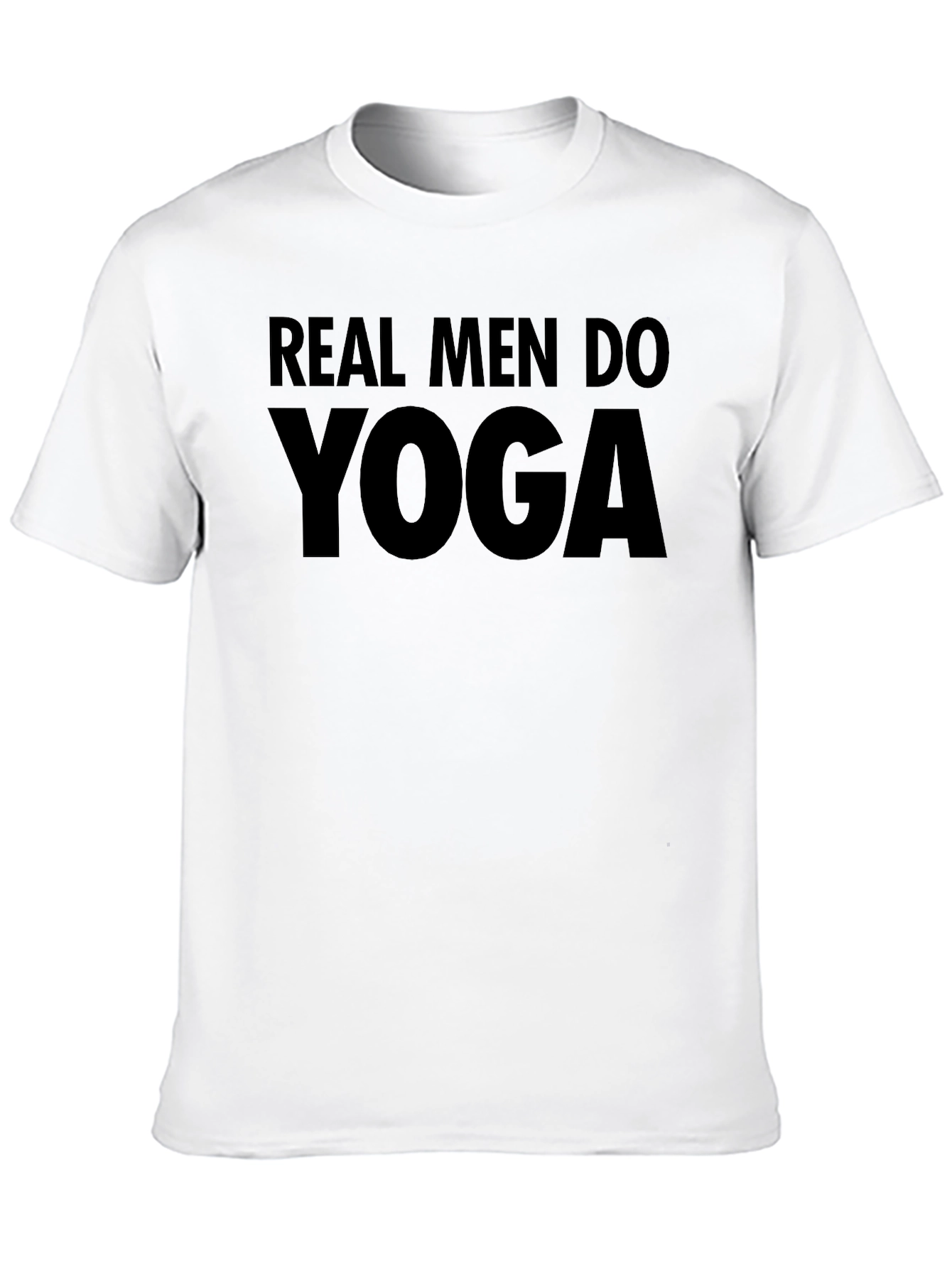 Real Men Do Yoga Black T-Shirt