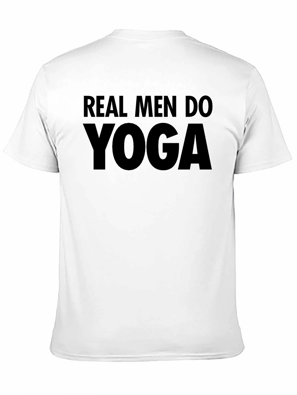 Real Men Do Yoga Black T-Shirt
