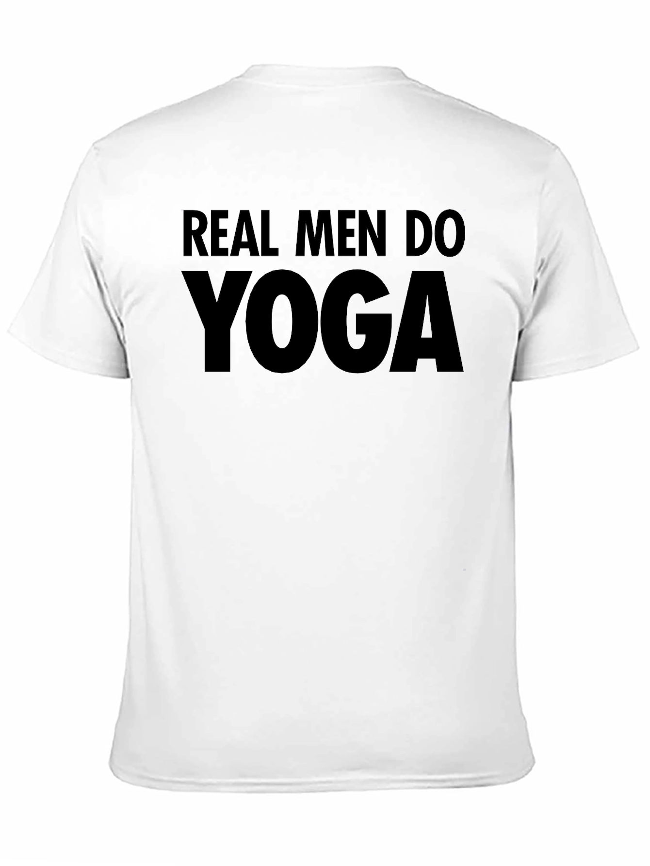 Real Men Do Yoga Black T-Shirt