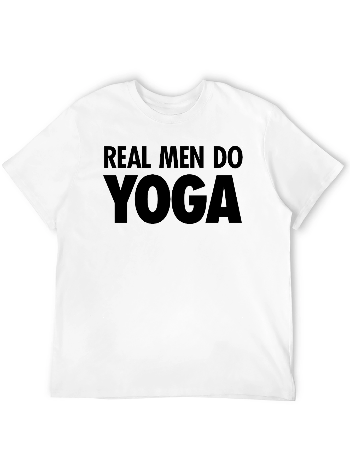 Real Men Do Yoga Black T-Shirt