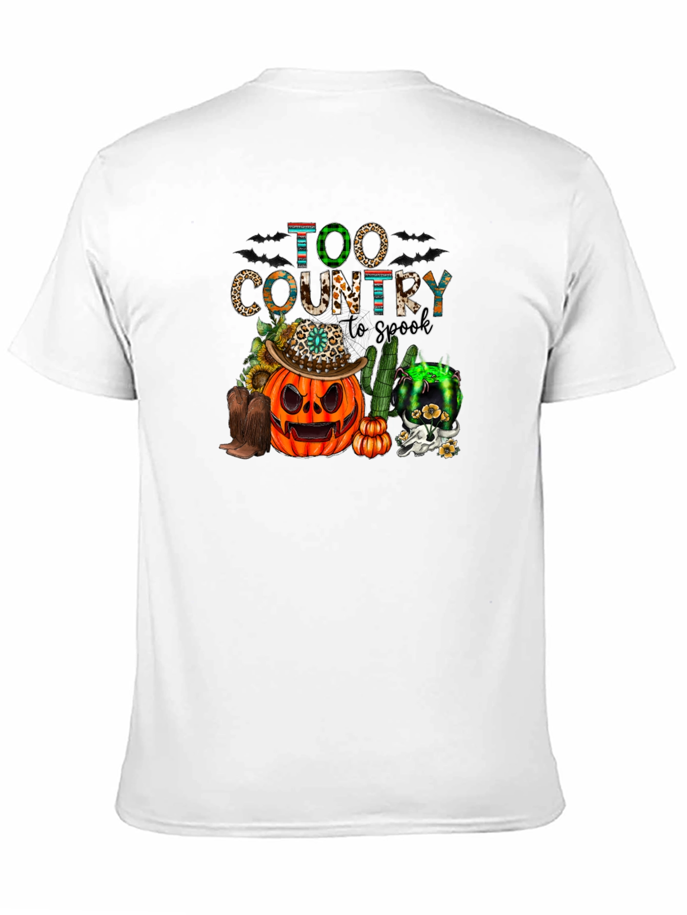 Too Country to Spook Halloween T-Shirt