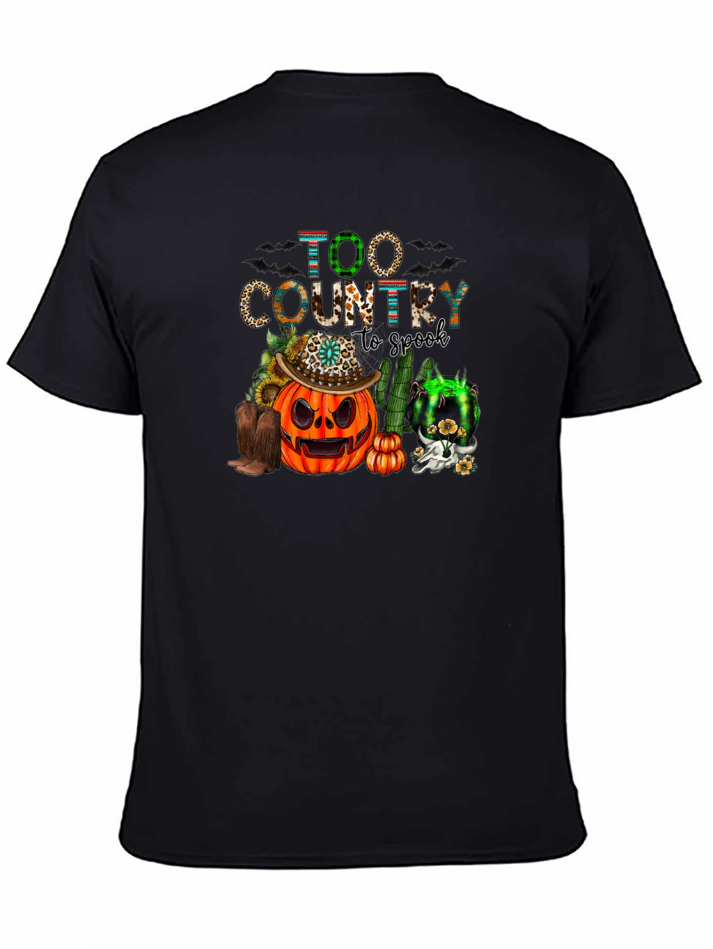 Too Country to Spook Halloween T-Shirt