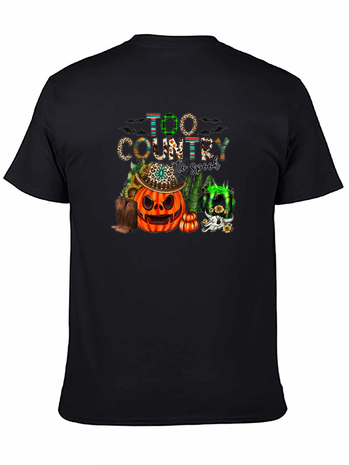 Too Country to Spook Halloween T-Shirt
