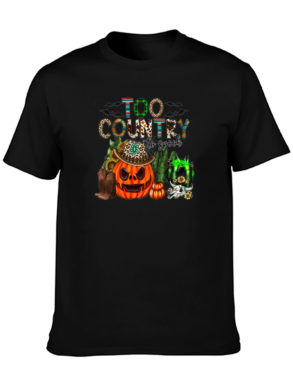 Too Country to Spook Halloween T-Shirt