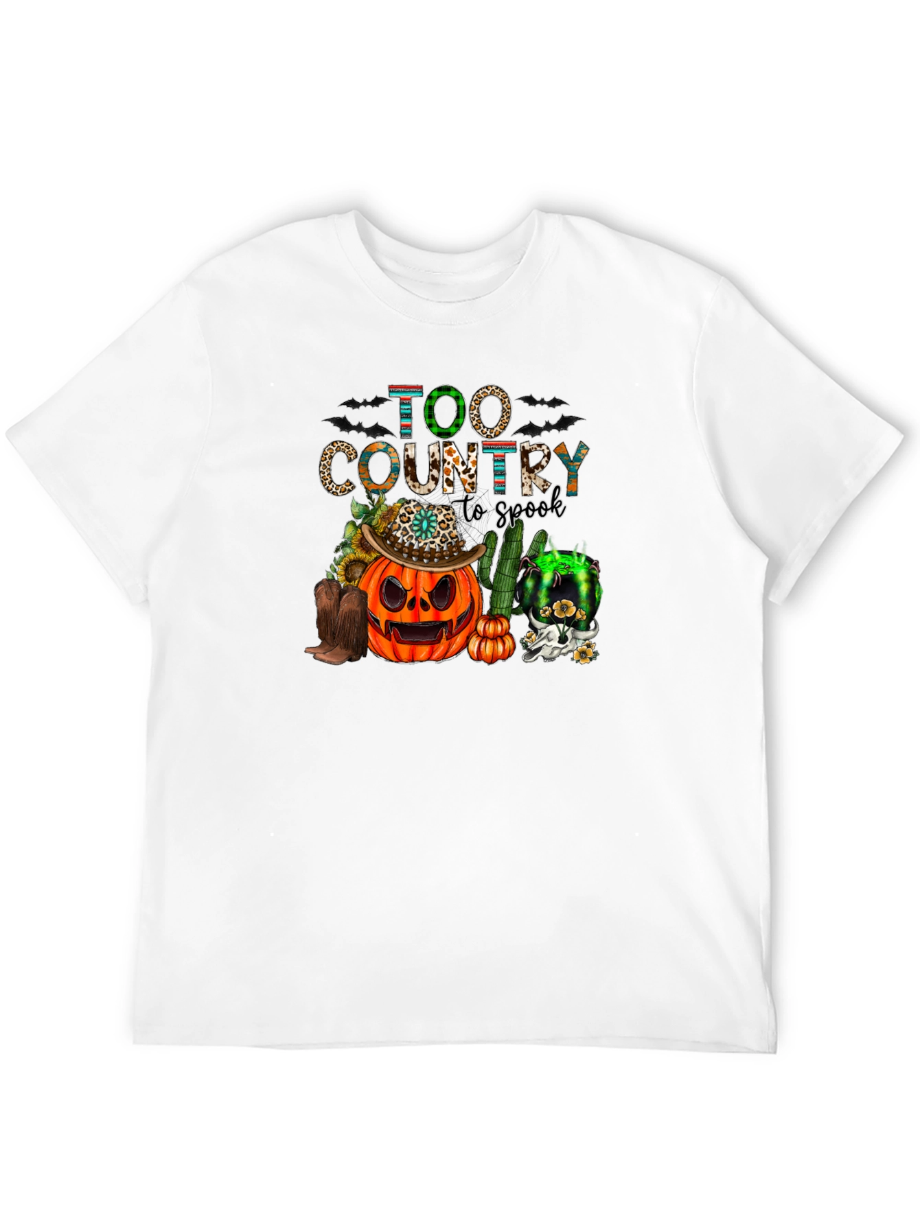 Too Country to Spook Halloween T-Shirt