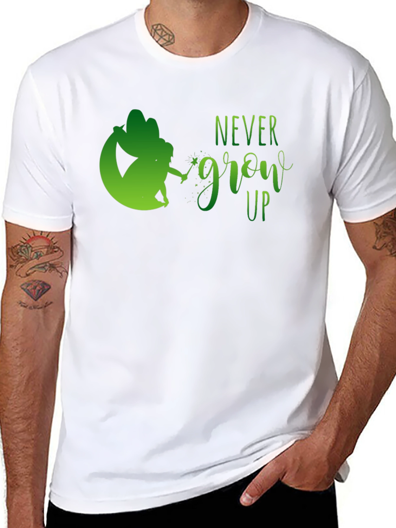 Never Grow Up Fairy Graphic Tee