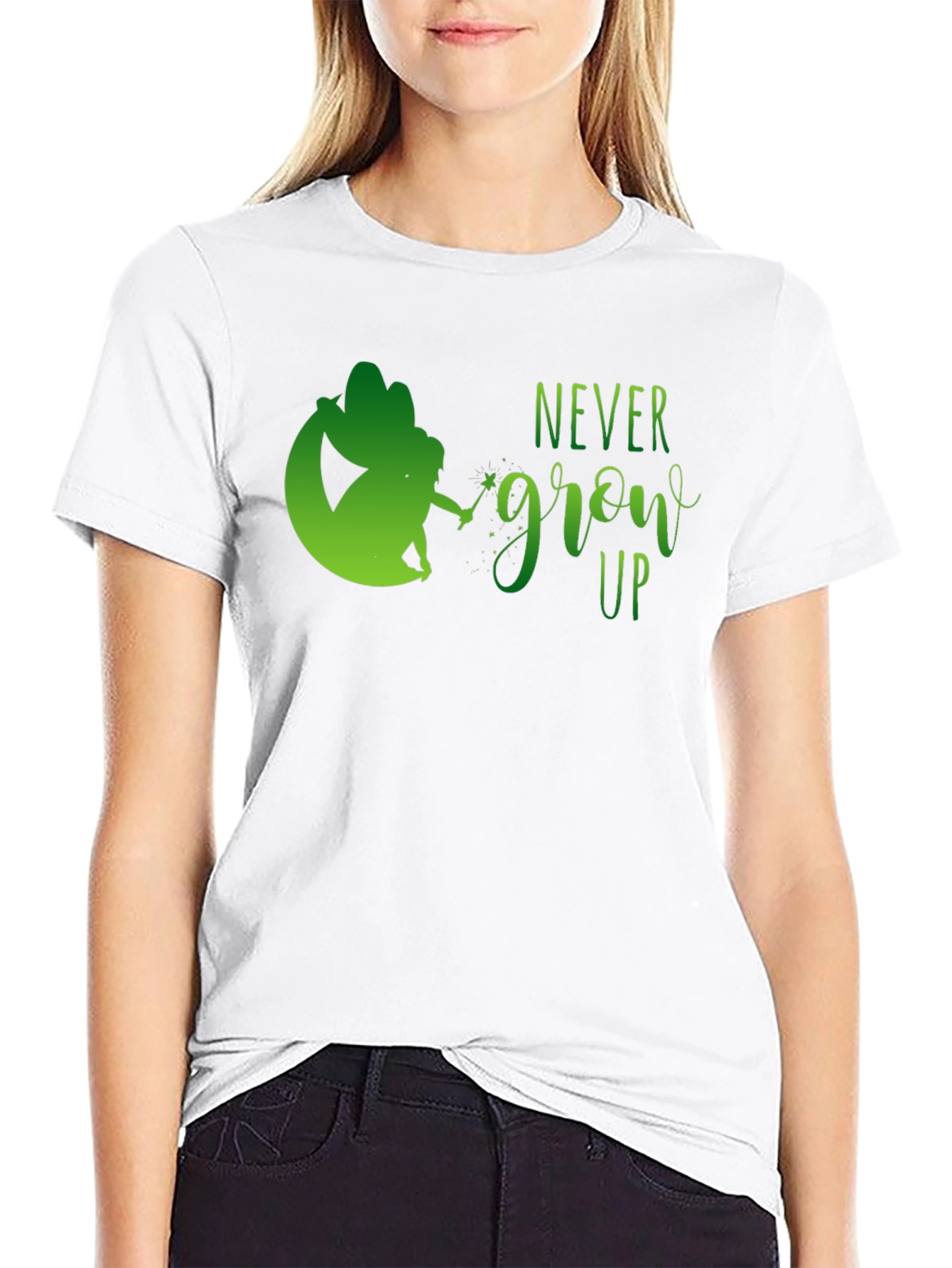 Never Grow Up Fairy Graphic Tee