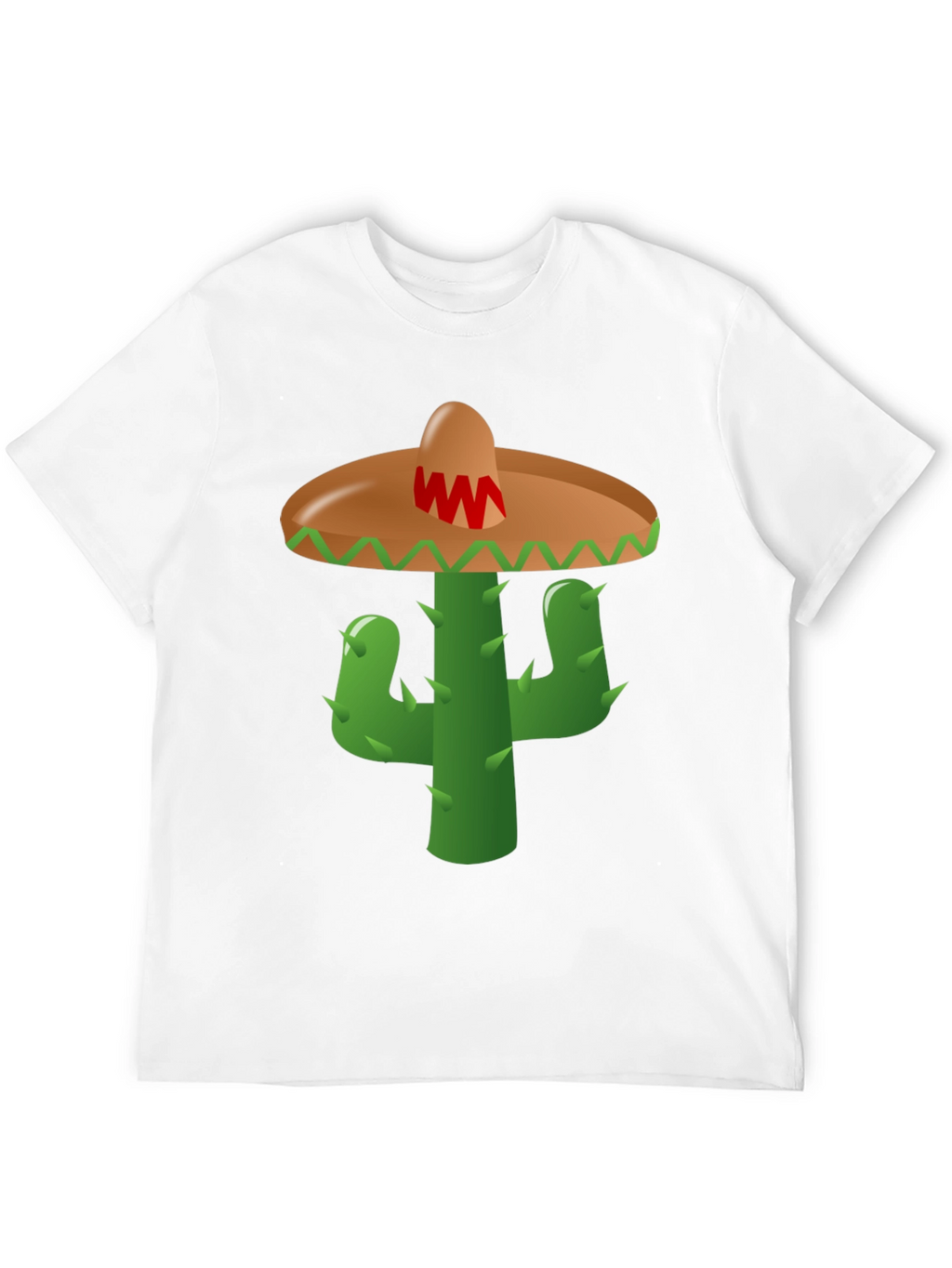 Cactus Sombrero Graphic Tee - Black Cotton Blend
