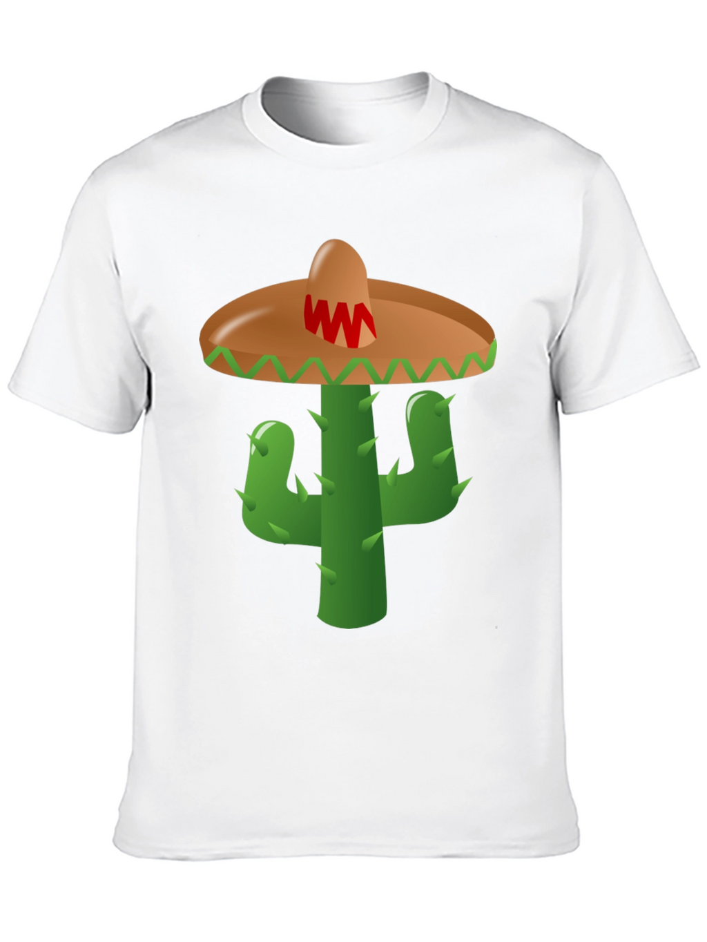 Cactus Sombrero Graphic Tee - Black Cotton Blend