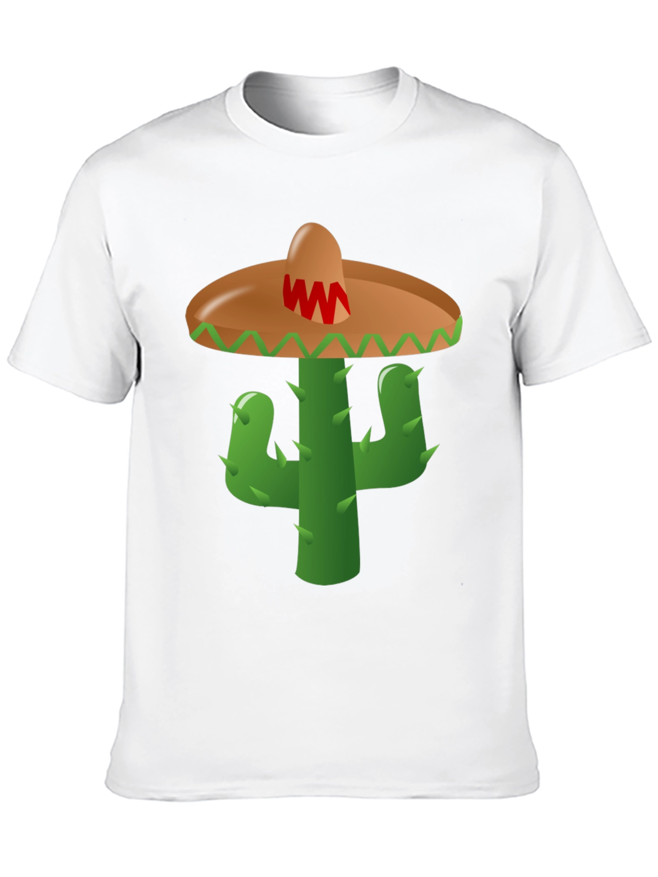 Cactus Sombrero Graphic Tee - Black Cotton Blend