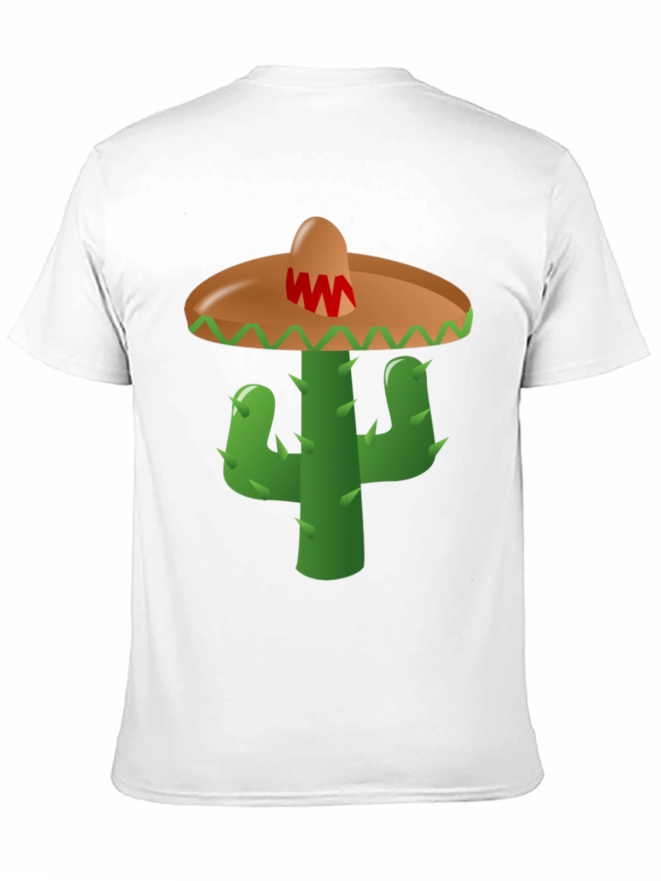 Cactus Sombrero Graphic Tee - Black Cotton Blend