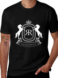 Equestrian Emblem Black T-Shirt