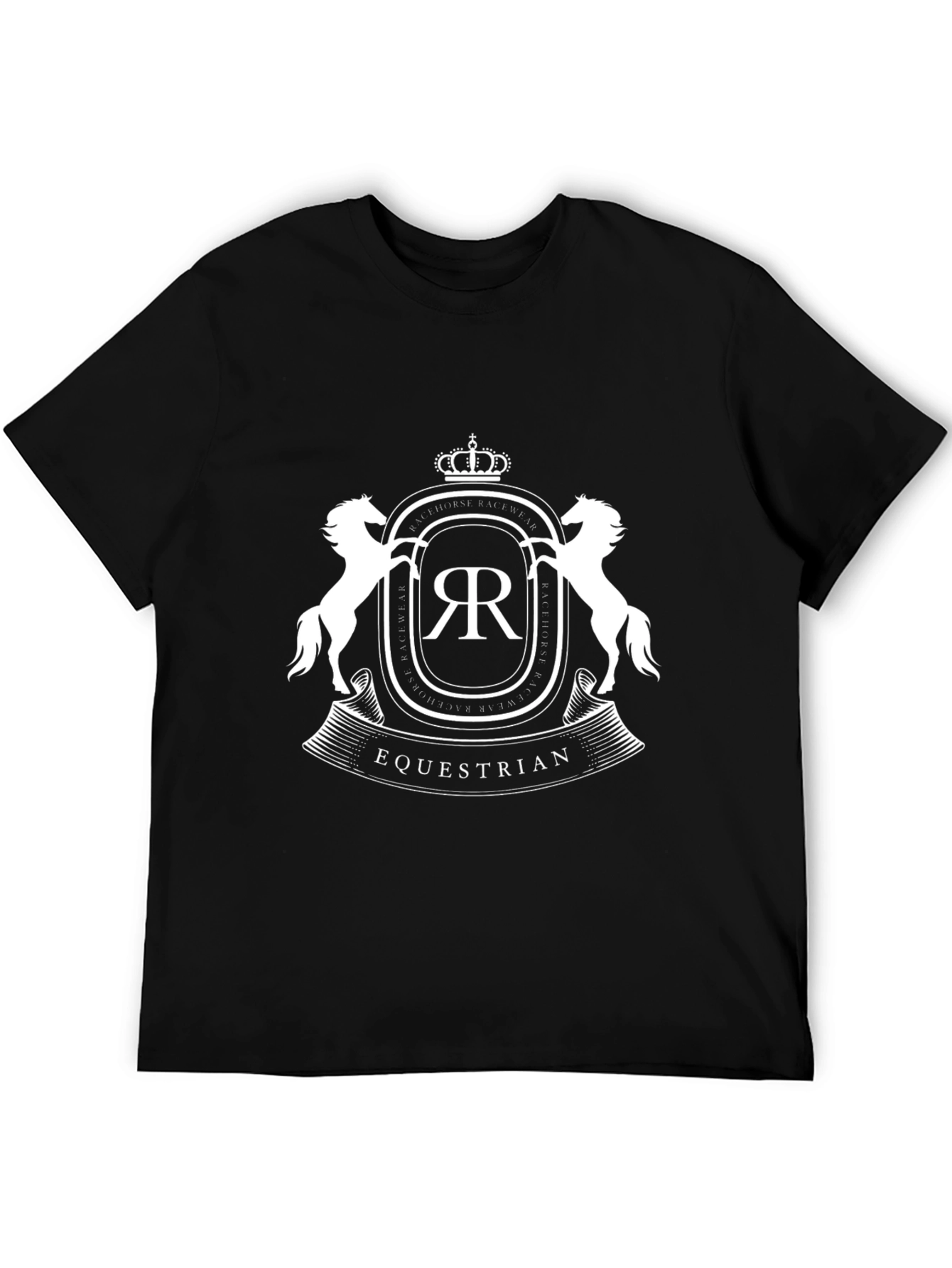 Equestrian Emblem Black T-Shirt