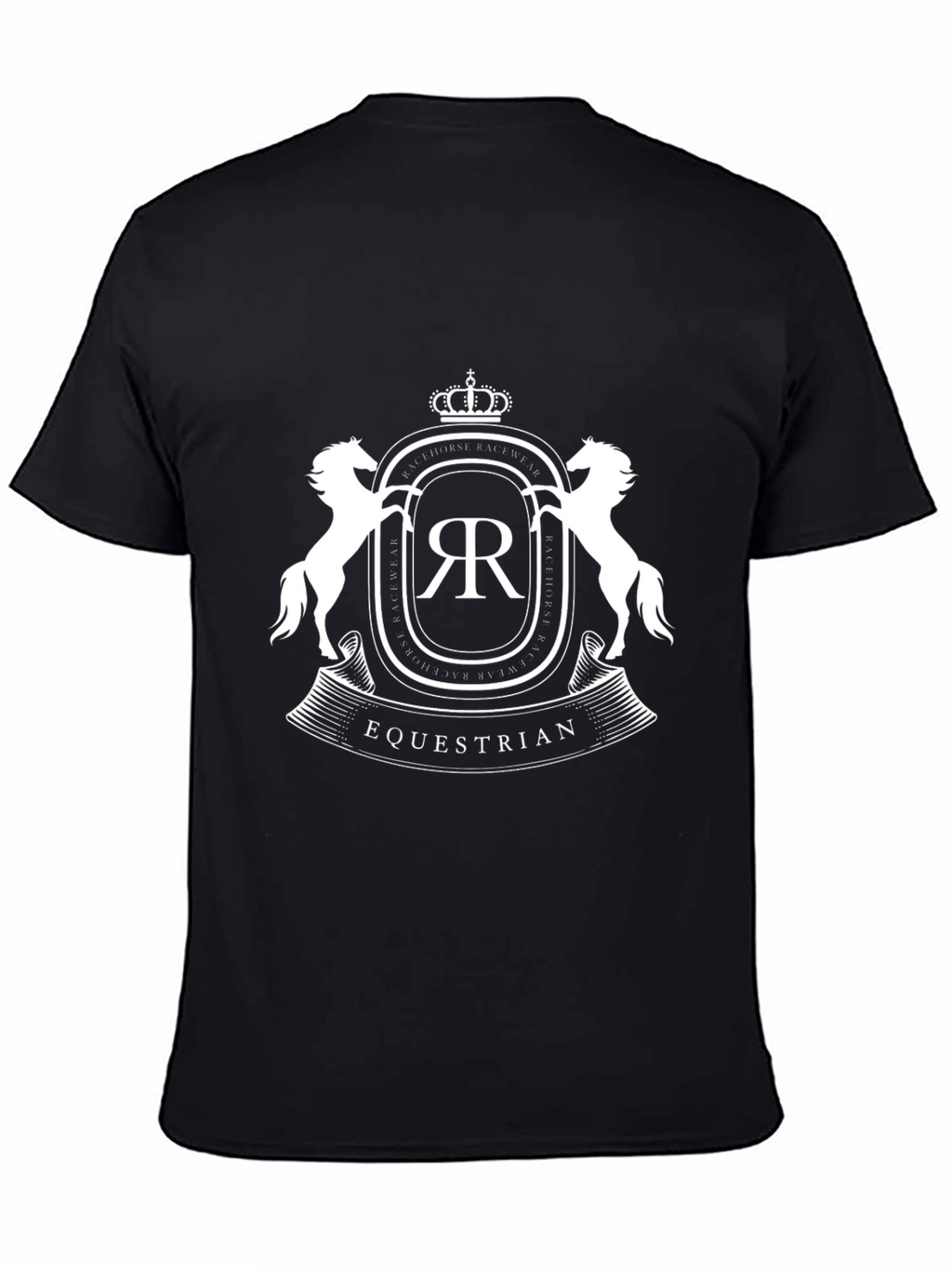 Equestrian Emblem Black T-Shirt