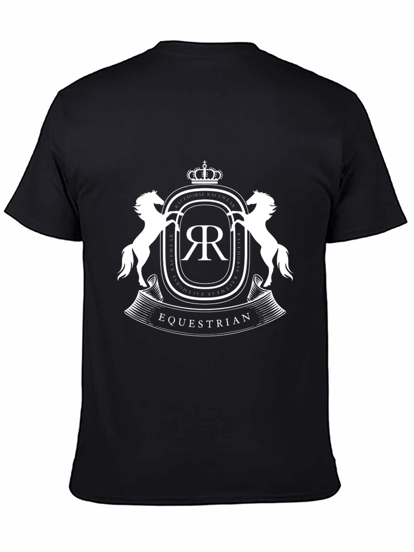 Equestrian Emblem Black T-Shirt