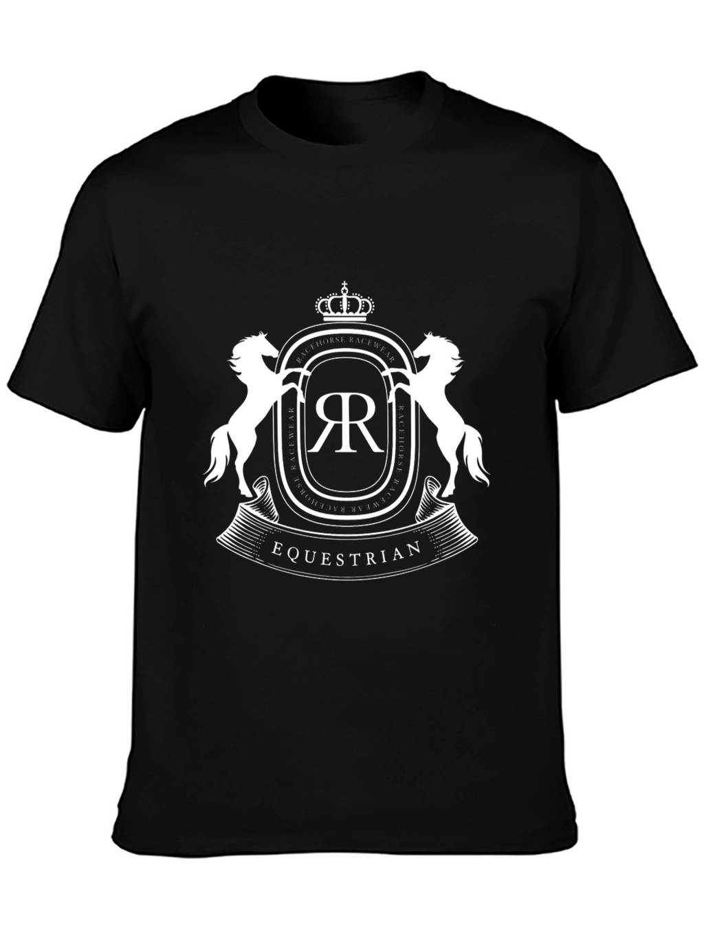Equestrian Emblem Black T-Shirt