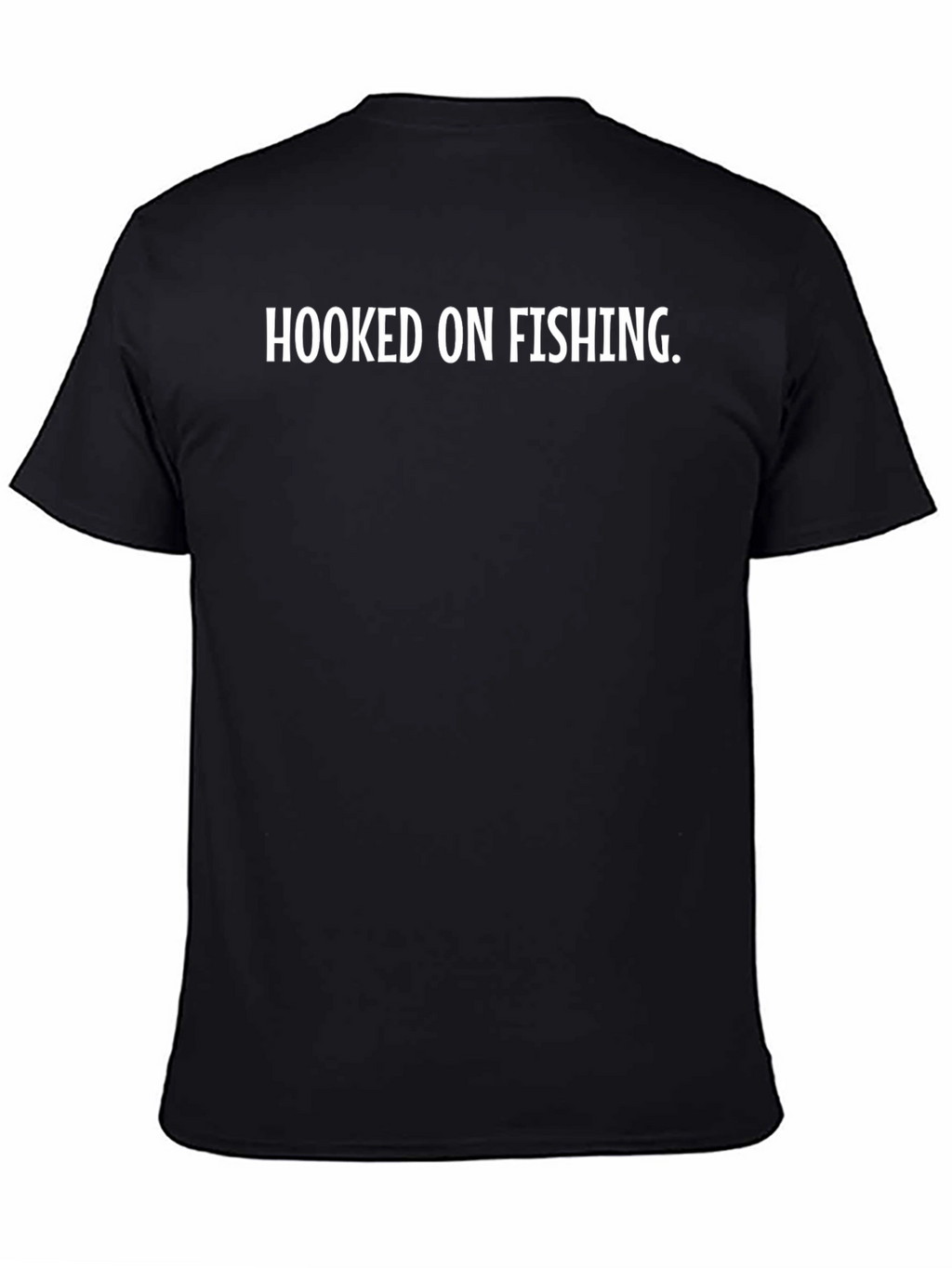 Hooked On Fishing T-Shirt | Black Cotton Tee