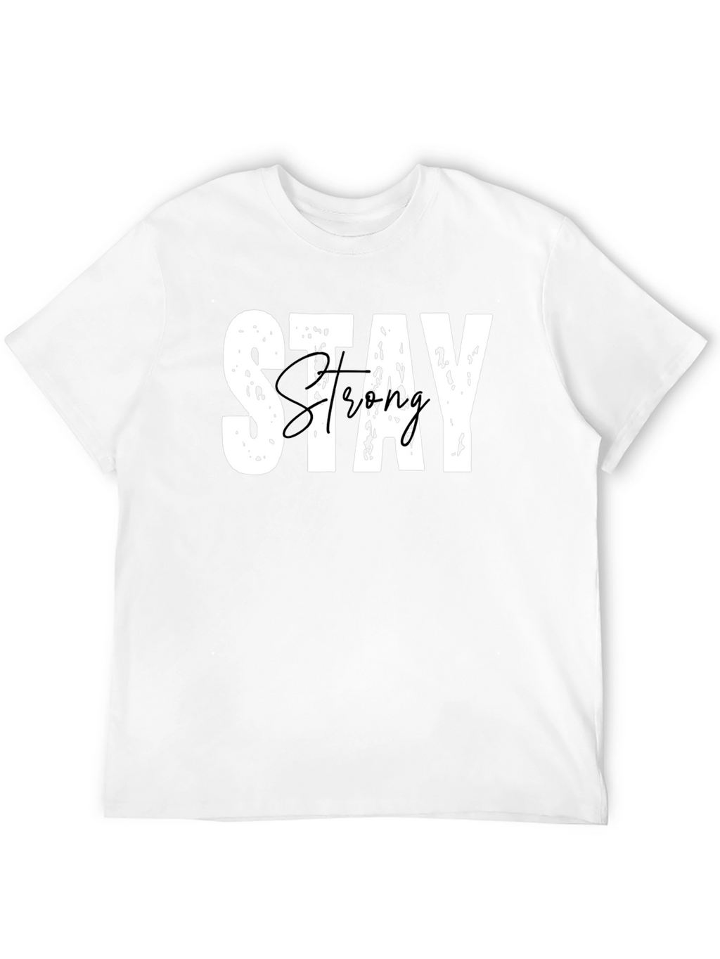 Stay Strong Graphic Tee - Black Casual T-Shirt