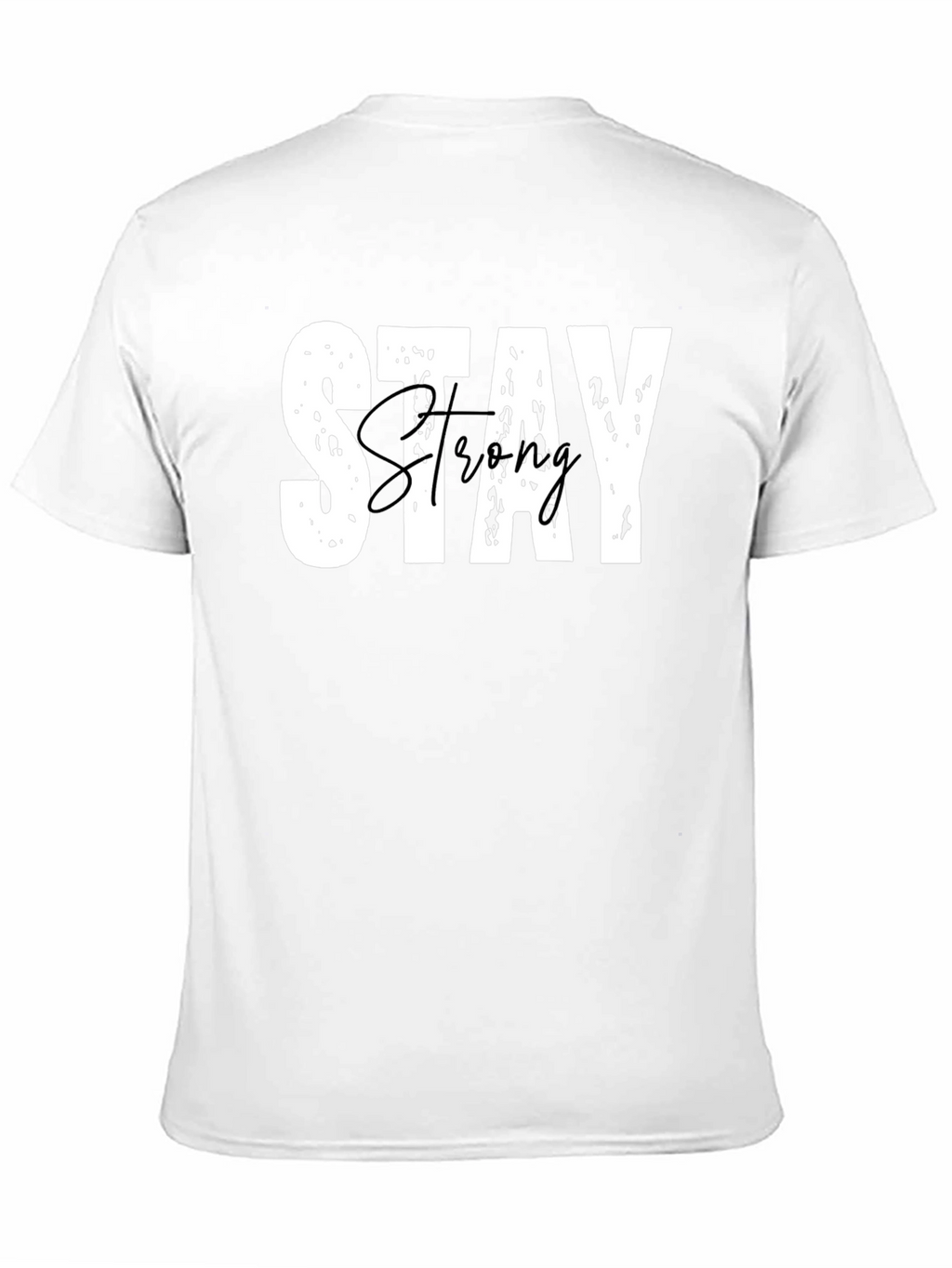 Stay Strong Graphic Tee - Black Casual T-Shirt