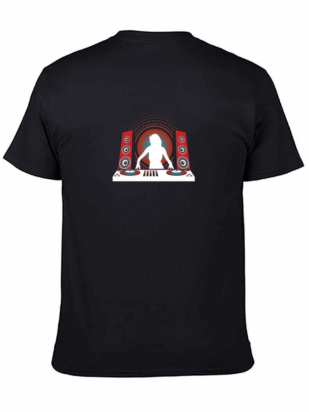 DJ Graphic T-Shirt - Black Crew Neck Tee