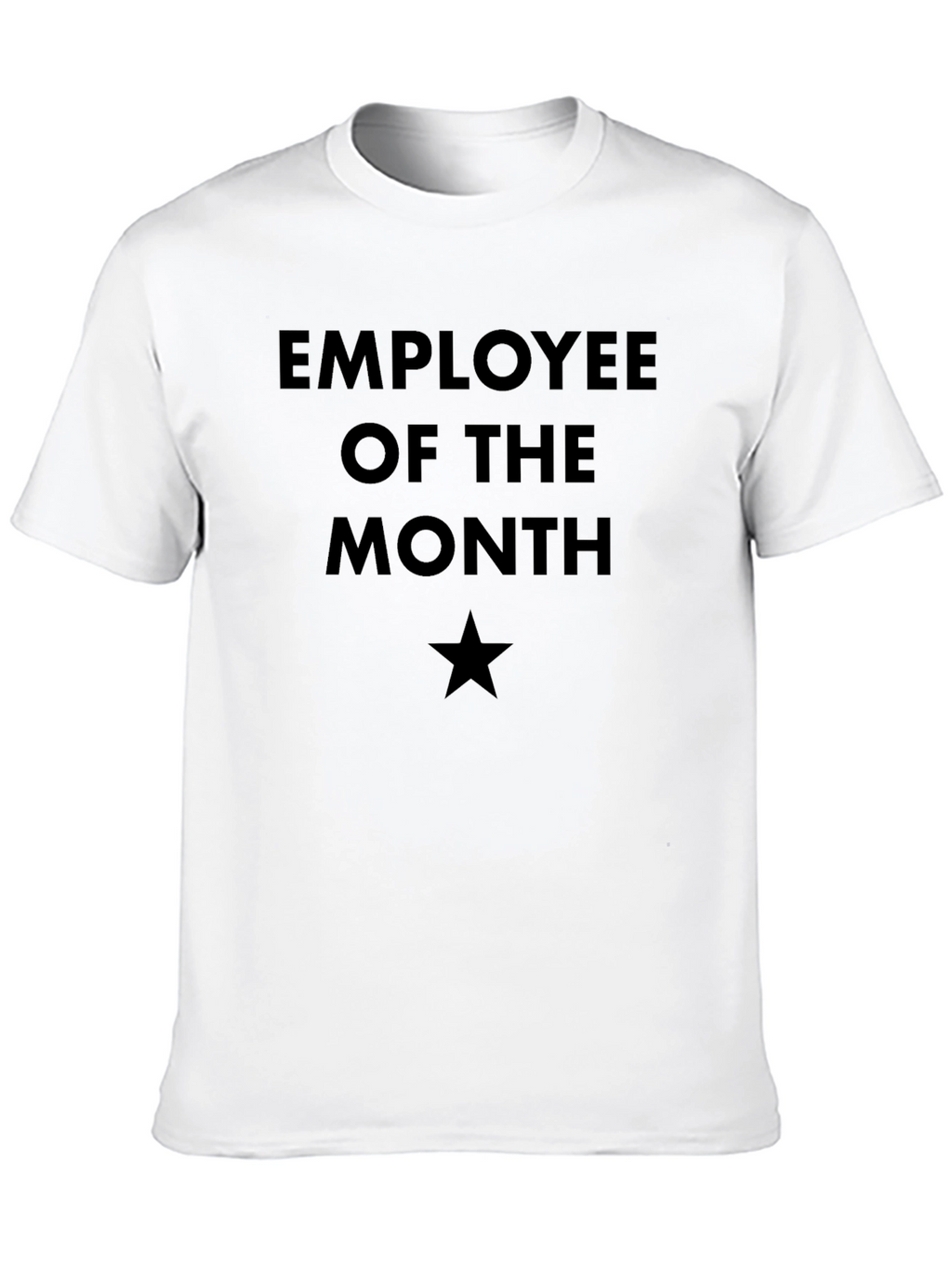 Employee of the Month T-Shirt - Black Star Design