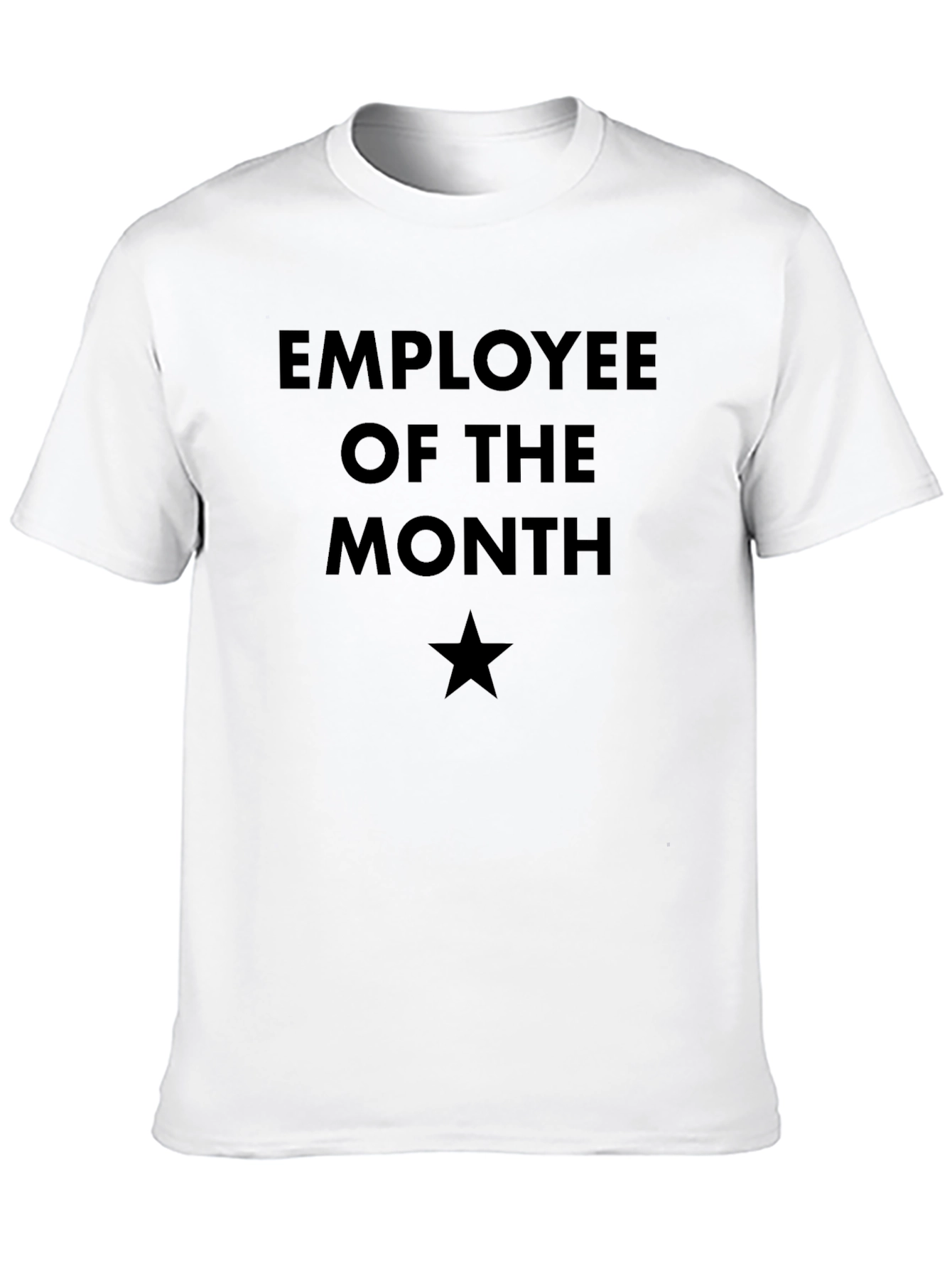 Employee of the Month T-Shirt - Black Star Design