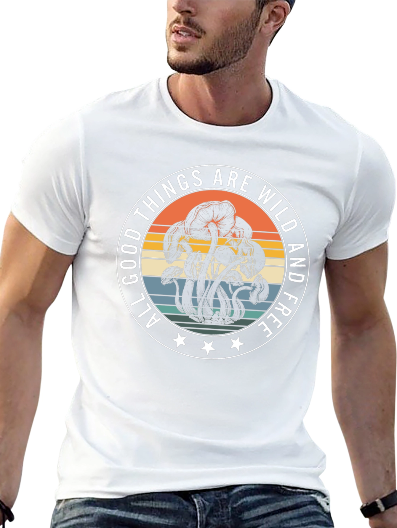 Wild & Free Mushroom Graphic T-Shirt