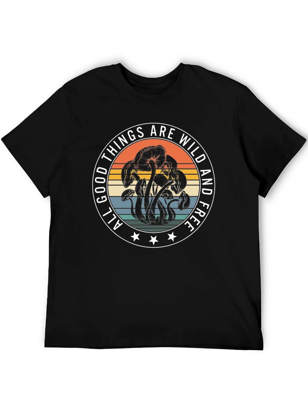 Wild & Free Mushroom Graphic T-Shirt