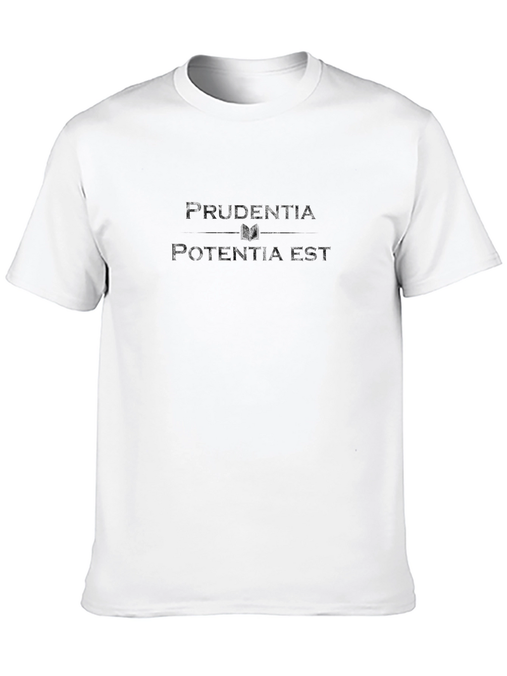 Prudentia Est Potentia Est Black T-Shirt