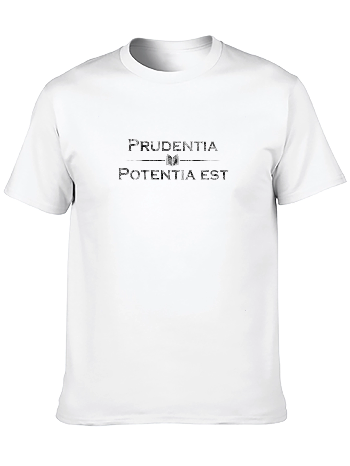 Prudentia Est Potentia Est Black T-Shirt