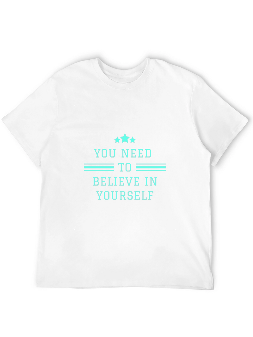 Believe In Yourself Graphic Tee - Mens Black T-Shirt