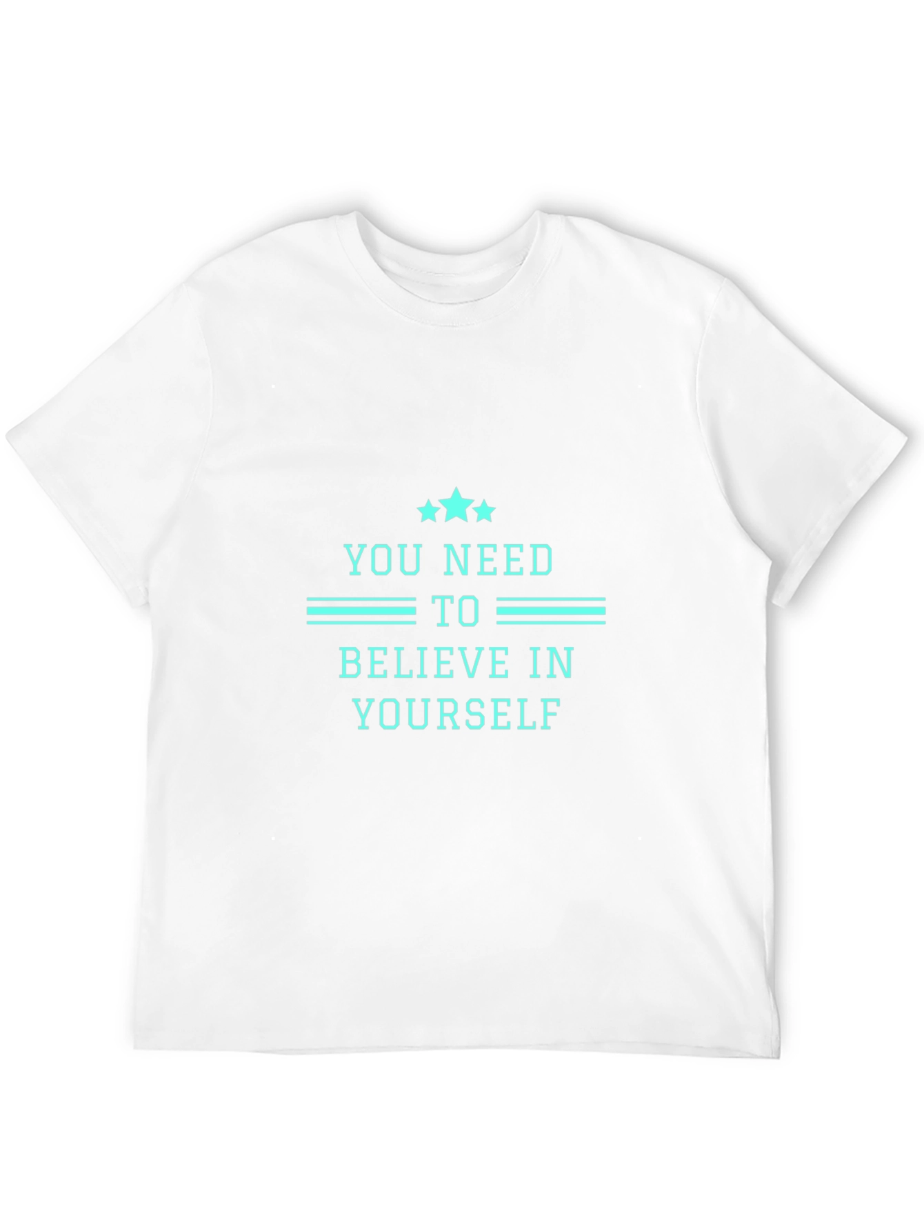 Believe In Yourself Graphic Tee - Mens Black T-Shirt