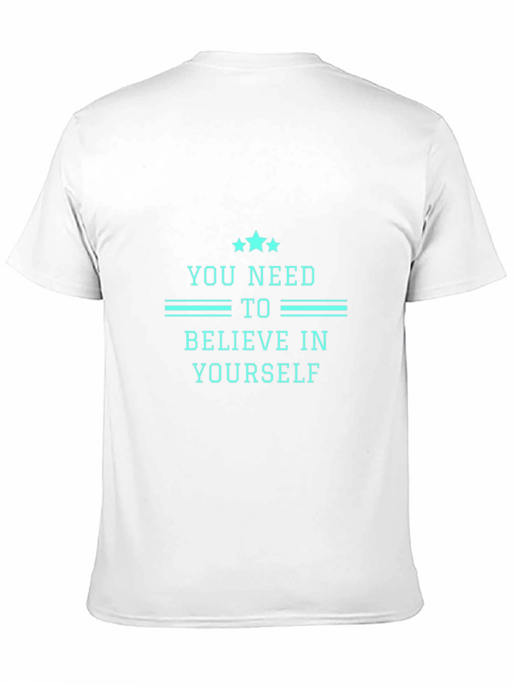 Believe In Yourself Graphic Tee - Mens Black T-Shirt