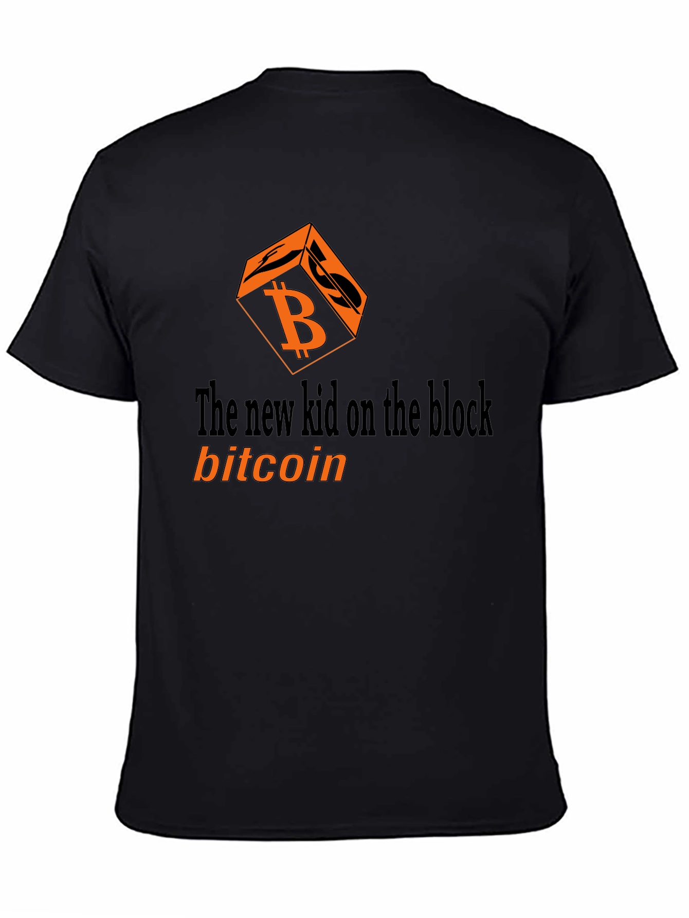 Bitcoin New Kid on the Block Black Graphic T-Shirt
