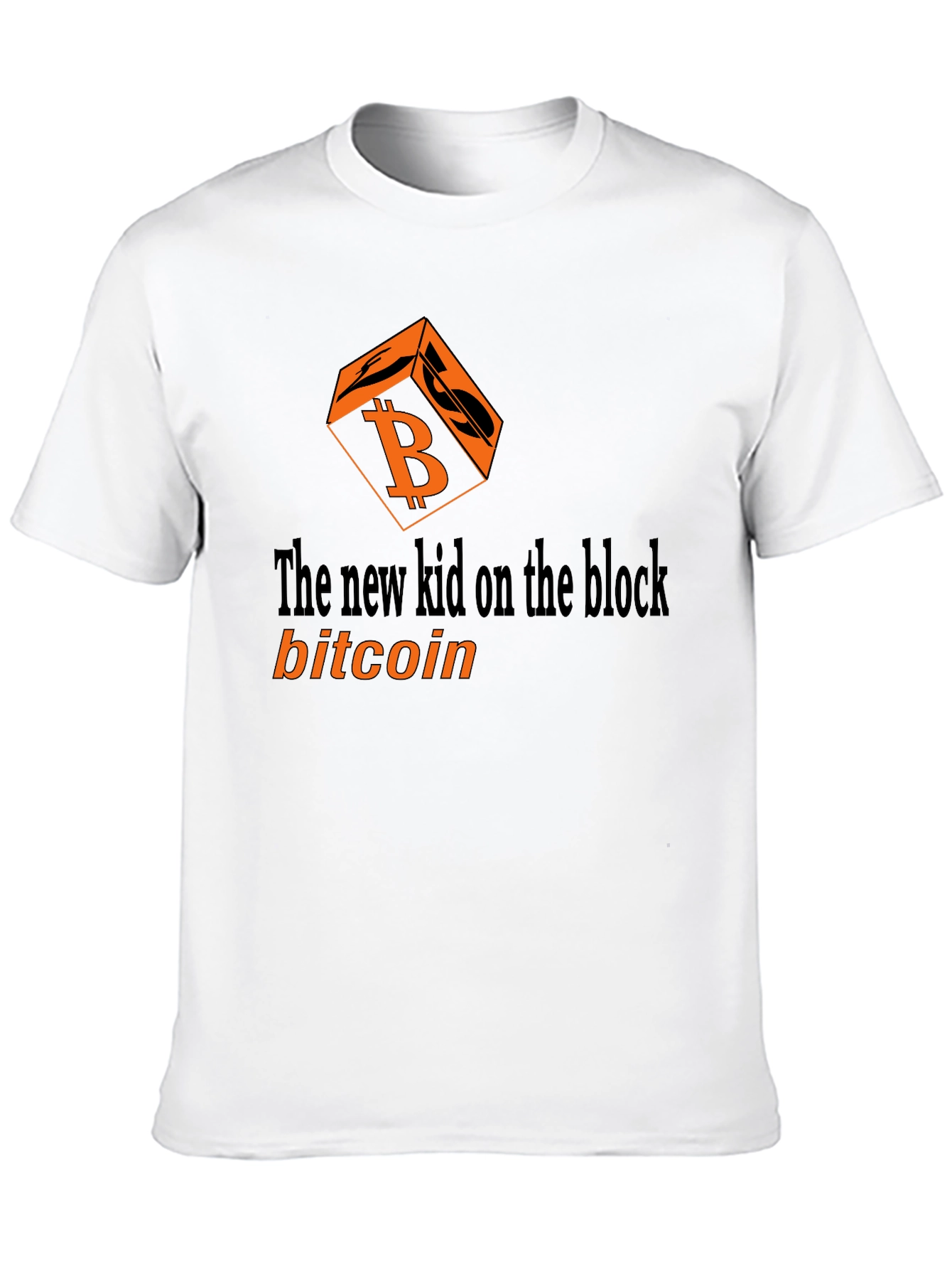 Bitcoin New Kid on the Block Black Graphic T-Shirt