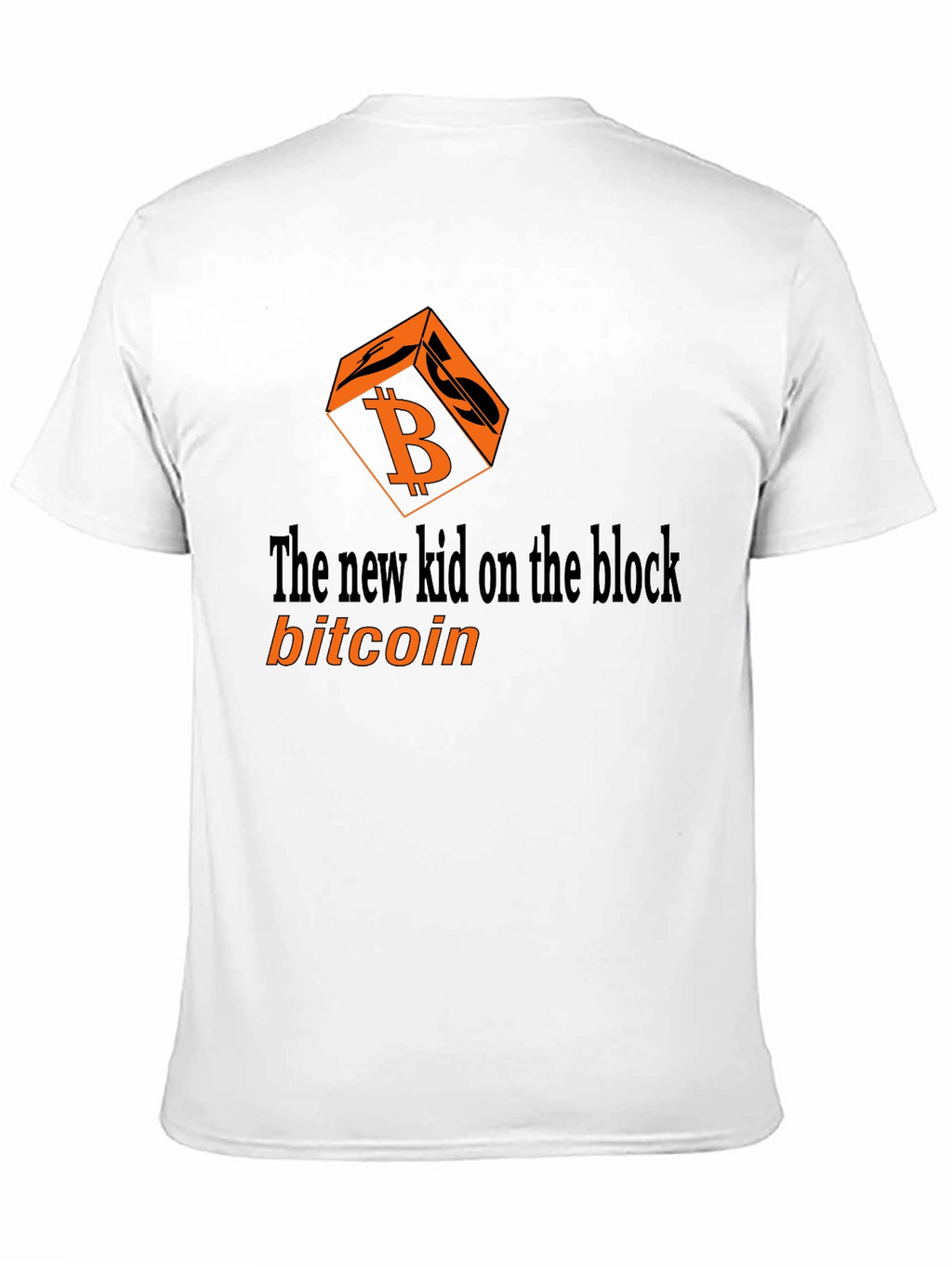 Bitcoin New Kid on the Block Black Graphic T-Shirt