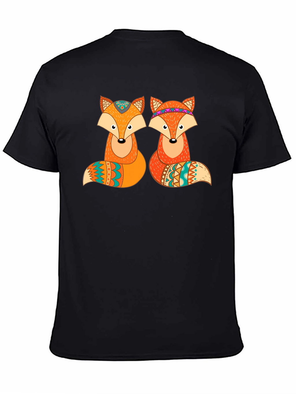 Fox Graphic Print Crew Neck T-Shirt
